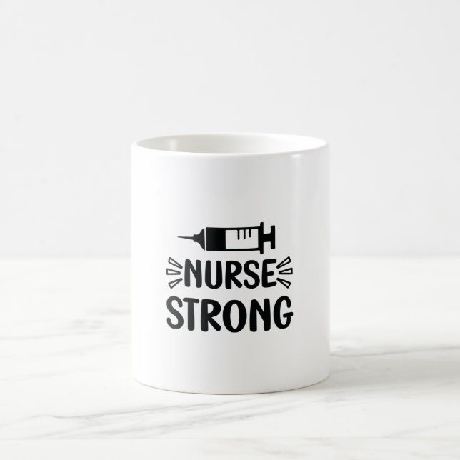 Krankengeschenk Krankenschwester stark Kaffeetasse (Mittel)