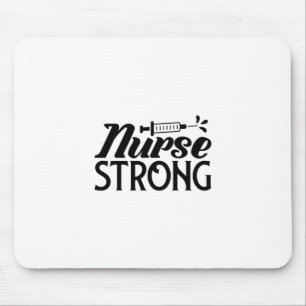 Krankengeschenk Krankenschwester stark Mousepad