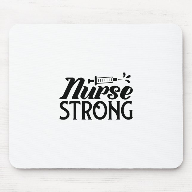 Krankengeschenk Krankenschwester stark Mousepad (Vorne)