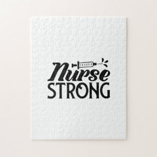 Krankengeschenk Krankenschwester stark Puzzle