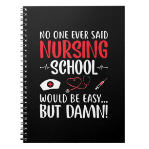 Krankengeschenk noch nie jemand sagte Krankenschul Notizblock