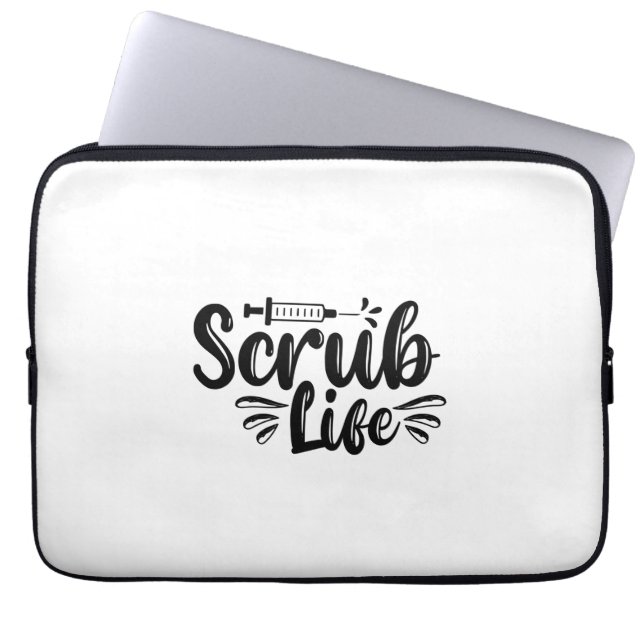 Krankengeschenk Scrub Life Laptopschutzhülle (Vorderseite)