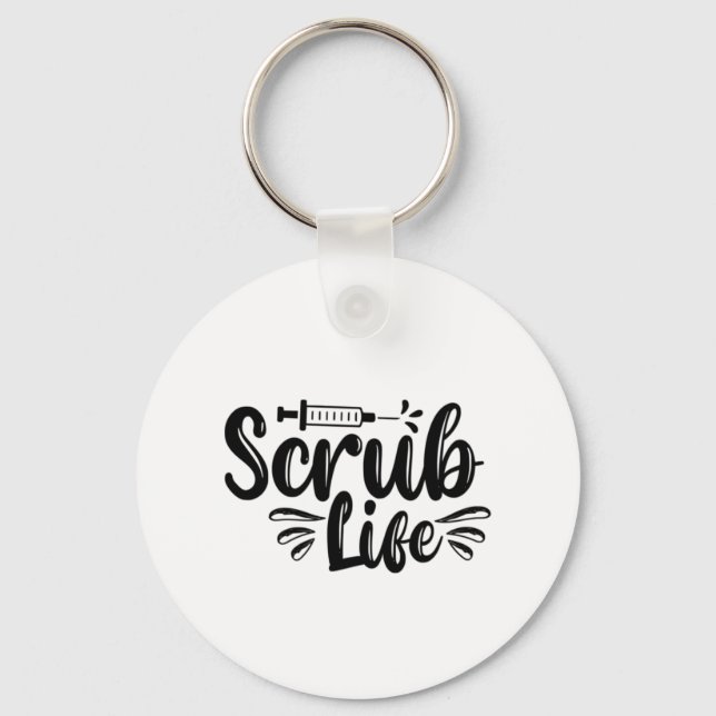 Krankengeschenk Scrub Life Schlüsselanhänger (Vorderseite)