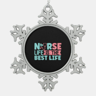 Krankengeschenke Krankenversicherung ist das beste Schneeflocken Zinn-Ornament