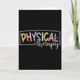 Krankengymnastik Lustige Physiotherapeutin Pt Ther Karte
