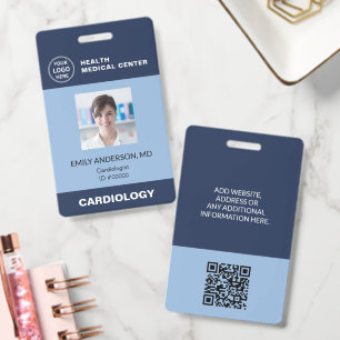 Krankenhaus Klinik Arzt Mitarbeiter QR-Code-ID-Aus Ausweis