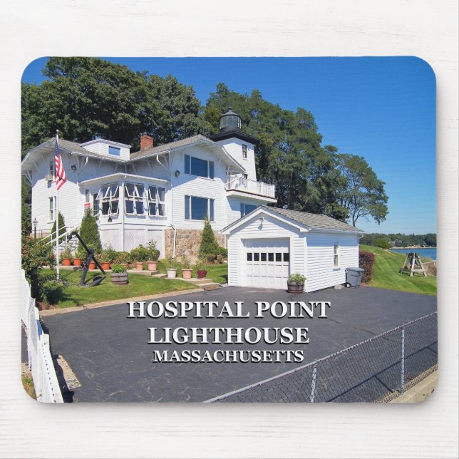 Krankenhaus Point Lighthouse, Massachusetts Mousepad (Vorne)