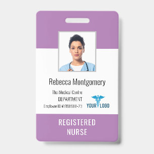 Krankenhaus-Registrierte Pflegekraft-Foto-ID Ausweis