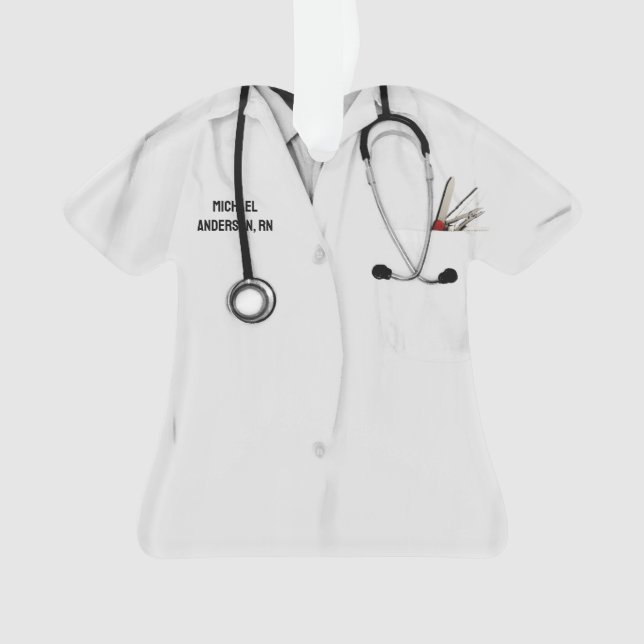 Krankenhaus RN Nurse Collectible Ornament (Vorderseite)