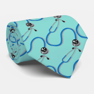 Krankenhausärztin Novelty Stethoscope Blue Krawatte