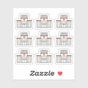 Krankenhausbesuch Erinnerung Ärztlicher Ernennungs Aufkleber