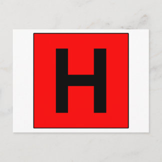 Krankenhausmarktsymbol Mediziner Postkarte