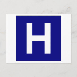 Krankenhausmarktsymbol Mediziner Postkarte