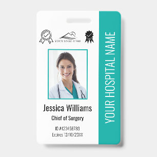 Krankenhausmitarbeiter-Foto-Zertifizierungs-ID in  Ausweis