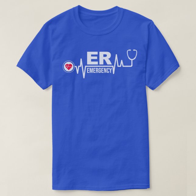 Krankenhausnotärztin Nurse RN ER Nurse L T-Shirt (Design vorne)
