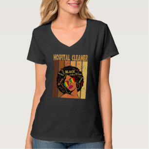Krankenhausreiniger Afro American Black Histon T-Shirt