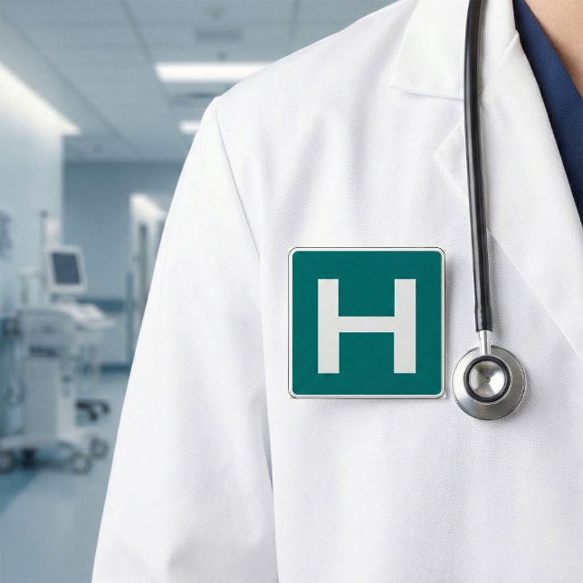 Krankenhausstraßenschutzeinrichtung Button (Von Creator hochgeladen)