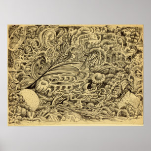 Krankenkammer von Brian Benson Poster