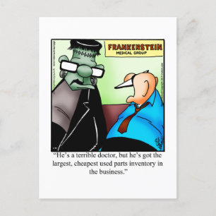 Krankenkarte mit Humor Postkarte