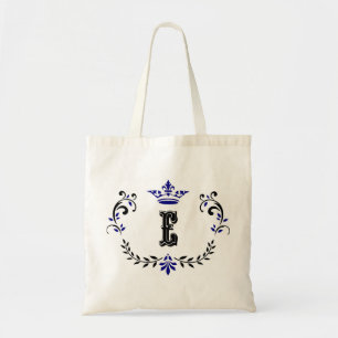 Krankenkrone Monogramm 'E' Tragetasche