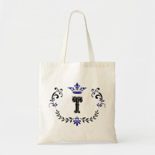 Krankenkrone Monogramm 'T' Tragetasche