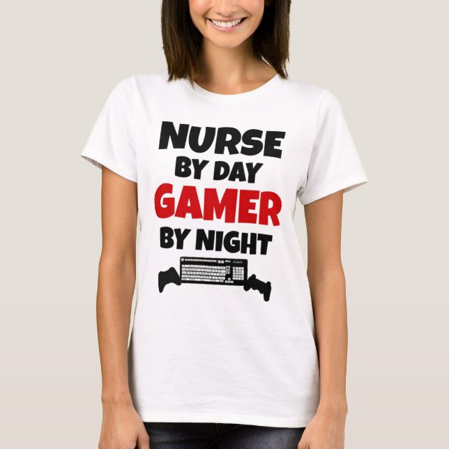 Krankenpflege bei Day Gamer by Night T-Shirt (Vorderseite)