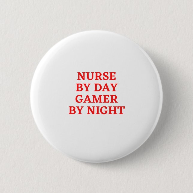 Krankenpflege bei Tagesspiel nach Nacht Button (Vorderseite)