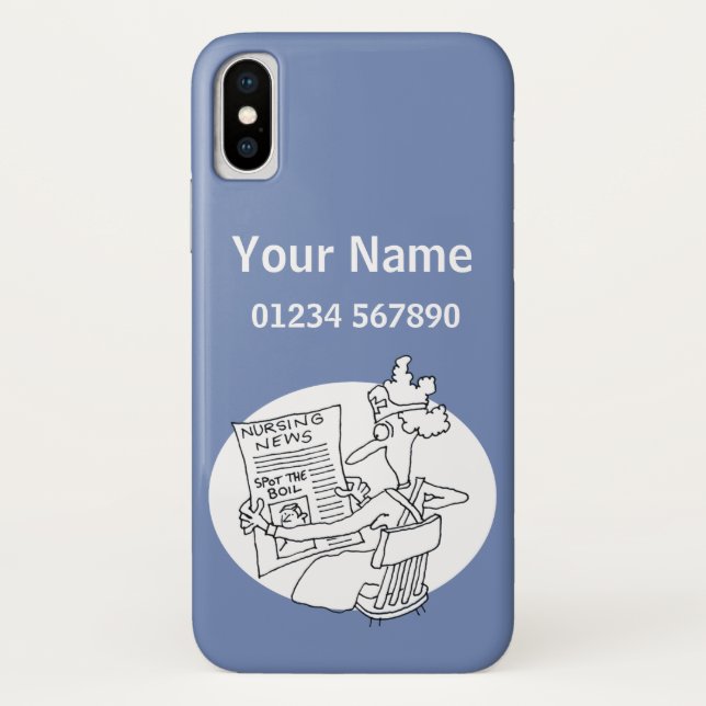 Krankenpflege - Cartoon für medizinische Themen Case-Mate iPhone Hülle (Rückseite)