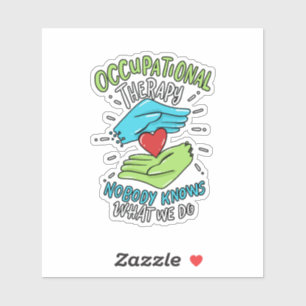 Krankenpflege für die Berufstherapie Aufkleber