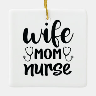 Krankenpflege Geschenke Ehefrau Mama Nurse Keramikornament
