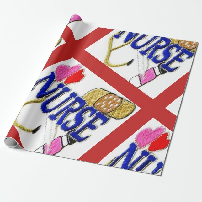 "Krankenpflege" Geschenkpapier (Ungerollt)