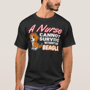 Krankenpflege Haustier Beagle Lover T-Shirt