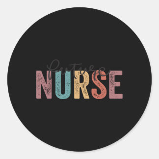 Krankenpflege im Gange Krankenpflege Schüler Zukun Runder Aufkleber