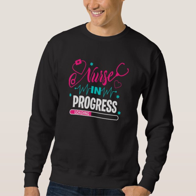Krankenpflege im Gange Krankenpflege Schüler Zukun Sweatshirt (Vorderseite)
