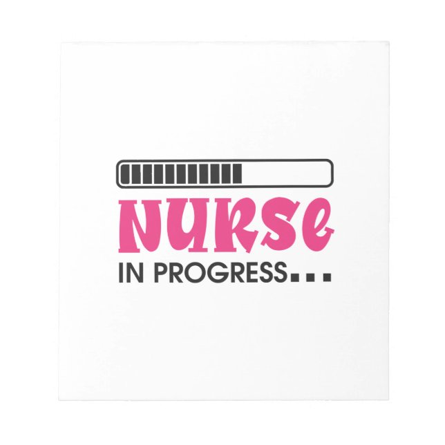 Krankenpflege in Arbeit Notizblock (Vorderseite)