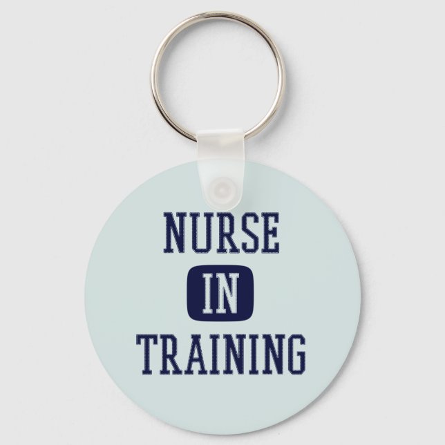 Krankenpflege in der Ausbildung der zukünftigen Kr Schlüsselanhänger (Vorderseite)