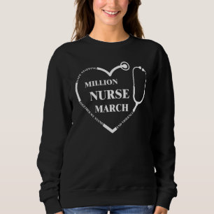 Krankenpflege in Mio. Krankenpfleger März 2022 Str Sweatshirt