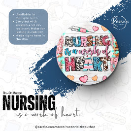 Krankenpflege ist ein Werk des Herzens Button