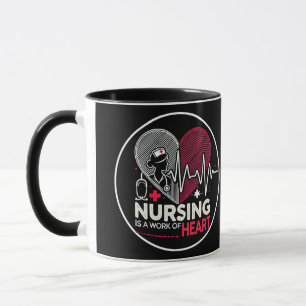 Krankenpflege ist ein Werk des Herzens Tasse