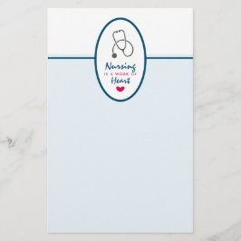 Krankenpflege ist ein Werk von Heart Sprichwort w/ Briefpapier