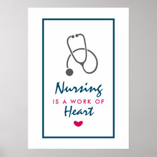 Krankenpflege ist ein Werk von Heart Sprichwort w/ Poster