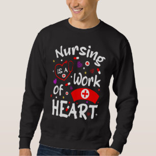 Krankenpflege ist ein Werk von Noten für Herzkrank Sweatshirt