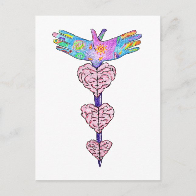 Krankenpflege ist Kunst und Wissenschaft Postkarte (Vorderseite)