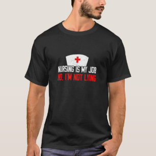 Krankenpflege ist mein Job Dummy Day Retro Kranken T-Shirt