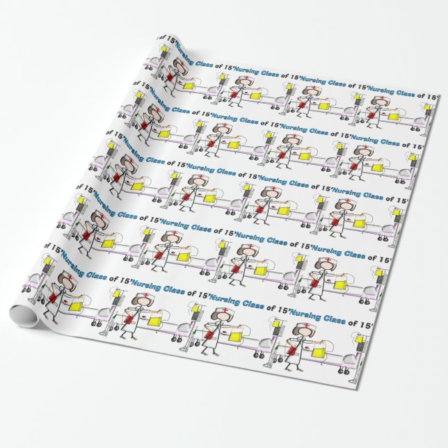 Krankenpflege-Klasse von 2015 Geschenkpapier (Ungerollt)
