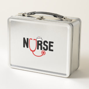 Krankenpflege, Krankenschwester, Krankenschwester, Metall Brotdose
