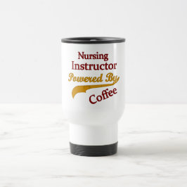 Krankenpflege-Lehrer angetrieben durch Kaffee Reisebecher