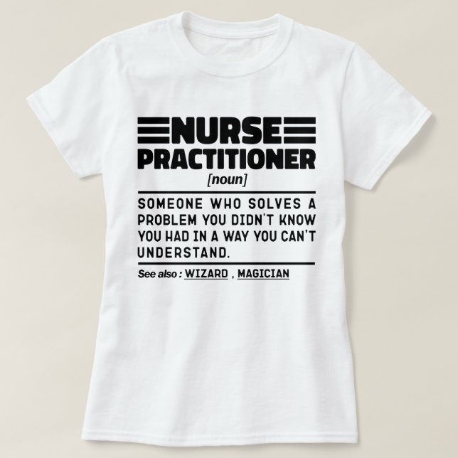 Krankenpflege Noun Medicine Worker Sarcasm T-Shirt (Design vorne)