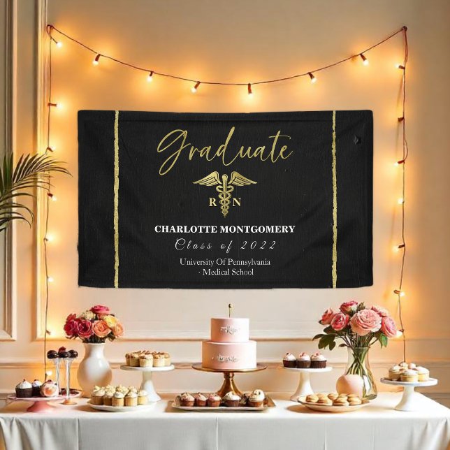 Krankenpflege Party Caduceus Grad Banner (Von Creator hochgeladen)