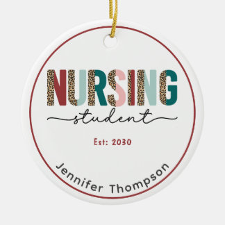 Krankenpflege Personalisiertes Tier Keramik Ornament